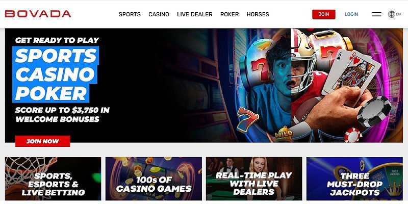 Bovada crypto casino lobby